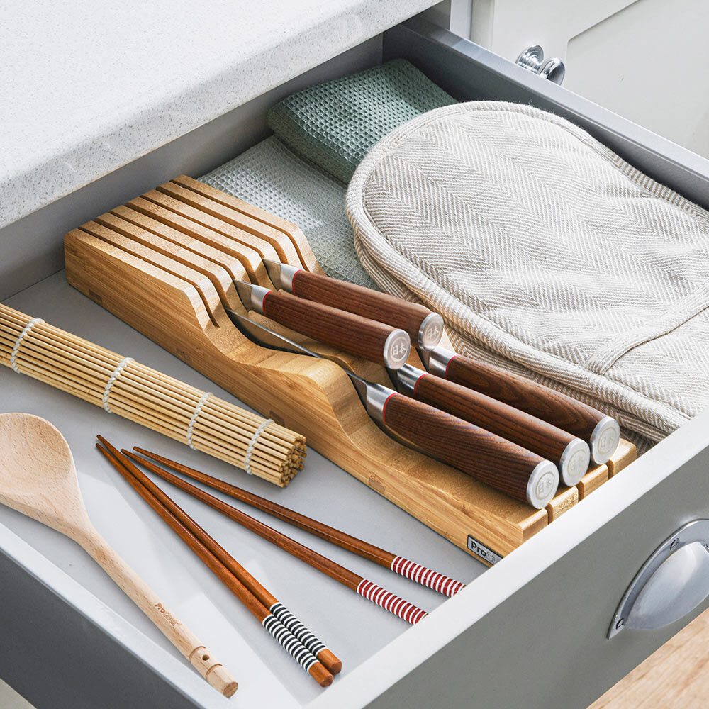 Nihon X50 Knife Set 5 Piece with in Drawer Knife Block