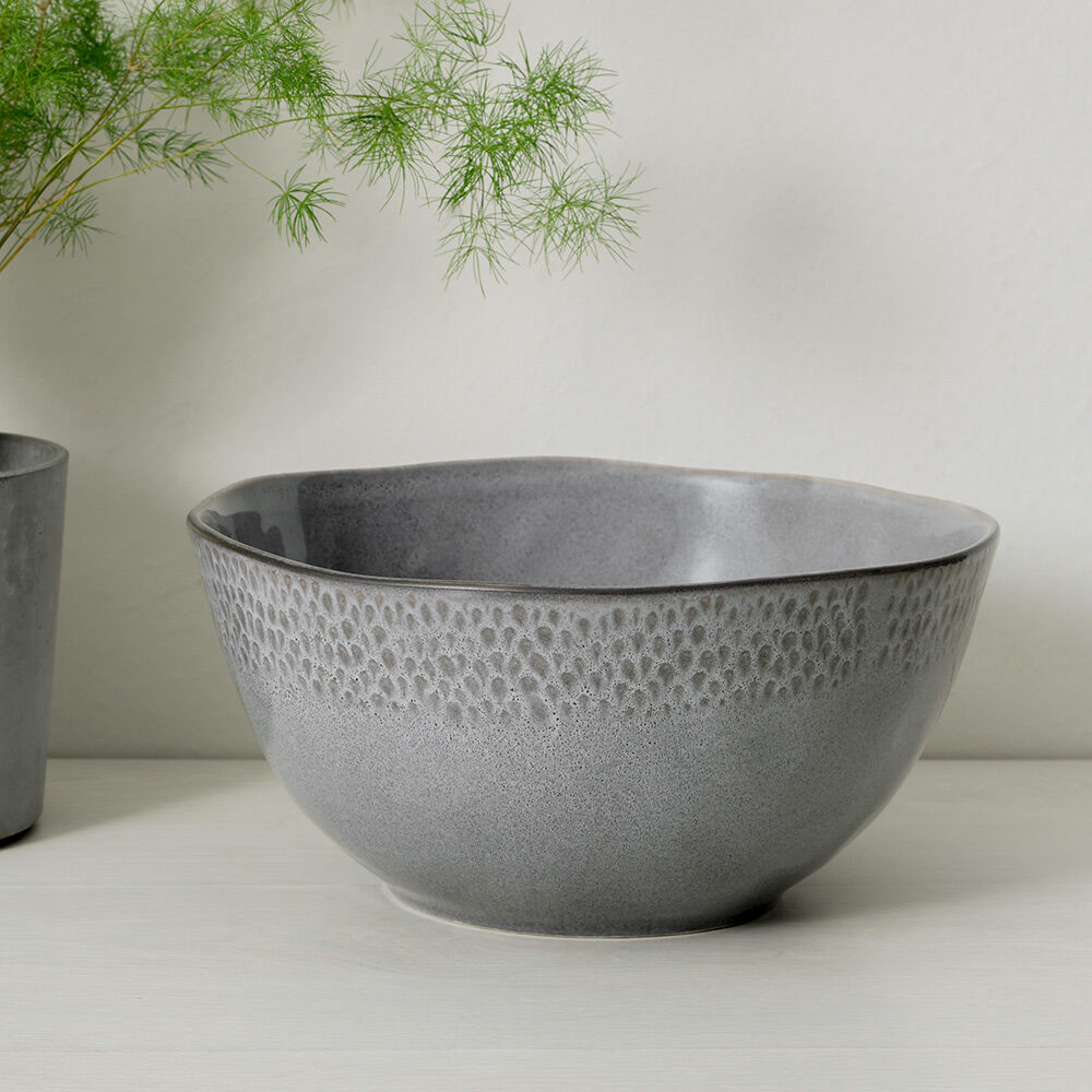 Malmo Charcoal Teardrop Deep Serving Bowl 26cm Malmo Stoneware