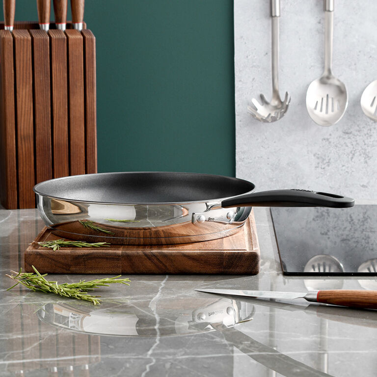 Gourmet Stainless Steel Frying Pan 28cm ProCook
