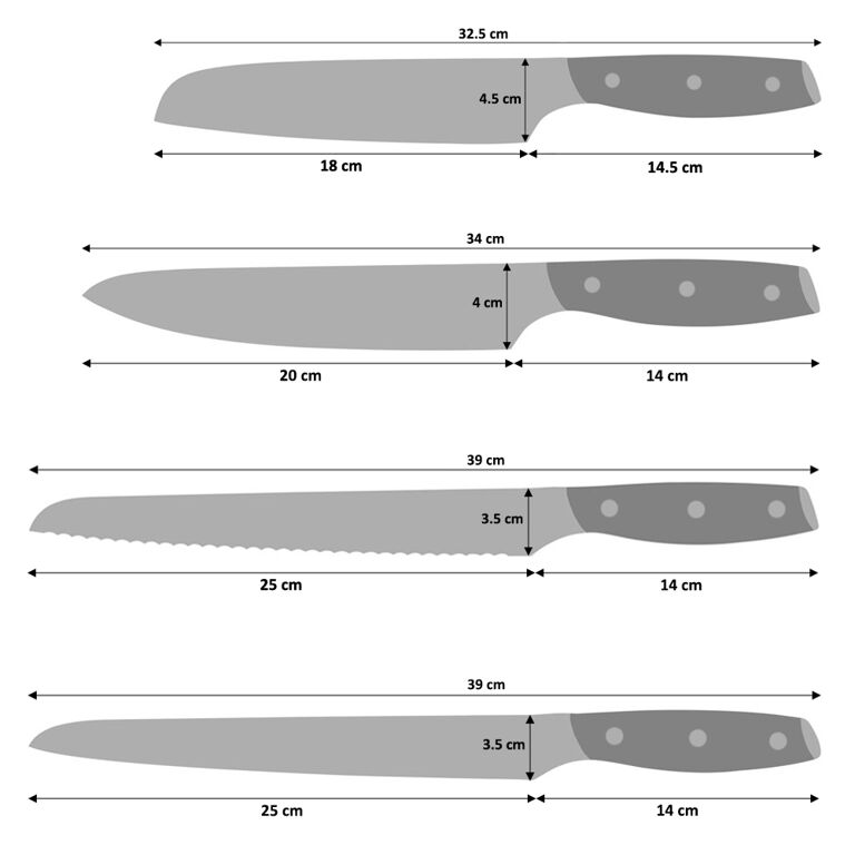 Kitchen Knife Sets with Block, 14 Pieces High Carbon Stainless Steel Chef  Knife Set, Steak Knives Set of 6, Full Tang Handle, Dishwasher Safe, Matte