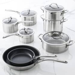 Professional Stainless Steel Cookware Set - 8 Piece