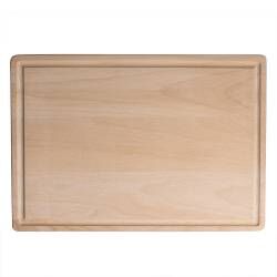 ProCook Wooden Chopping Board with Groove - 40 x 28cm