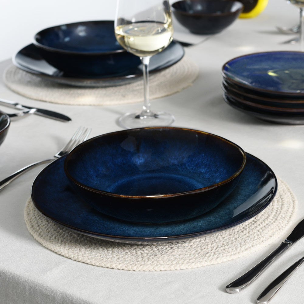 Vaasa Stoneware Dinner Set 12 Piece - 4 Settings with Pasta Bowls | Vaasa  Stoneware Dinnerware from ProCook