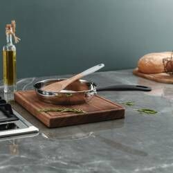Secondary image for image of Gourmet Stainless Steel Frying Pan Uncoated 20cm