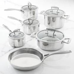 Elite Tri-ply Cookware Set - Uncoated 6 Piece