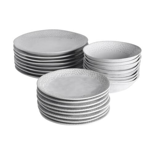 Malmo Dove Grey Teardrop Dinner Set