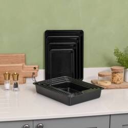 Secondary image for image of Enamel Bakeware Set 8 Piece