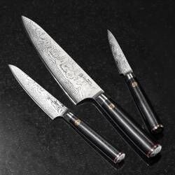 Secondary image for image of Damascus 67 Knife Set 3 Piece