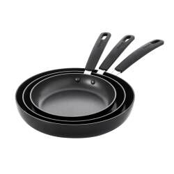 Secondary image for image of Gourmet Ceramic Non-Stick Frying Pan Set 3 Piece