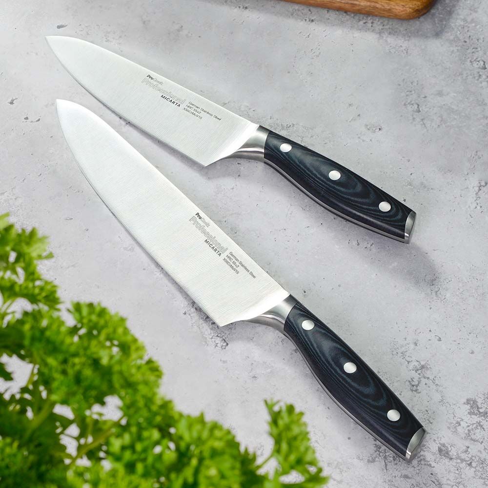 Professional X50 Micarta Knife Set 2 Piece Chef