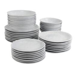 Malmo Dove Grey Mixed Dinner Set - Two x 20 Piece - 8 Settings