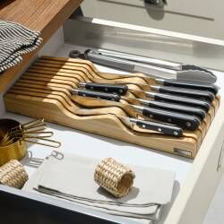 Secondary image for image of Professional X50 Chef Knife Set 8 Piece and in Drawer Knife Block