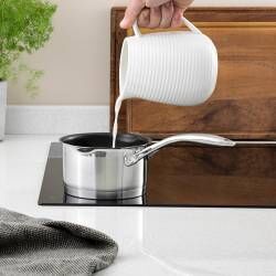 Secondary image for image of Professional Stainless Steel Milk Pan 14cm / 1.2L / Non-Stick
