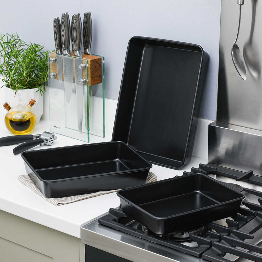 ProCook Non-Stick Roasting Tin Set 3 Piece