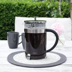 Secondary image for image of Glass Cafetiere with Softgrip Handle 12 Cup / 1.5L
