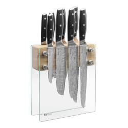 Main image for image of Elite AUS10 Knife Set 8 Piece and Magnetic Glass Block