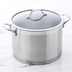 Professional Stainless Steel Stockpot & Lid - 26cm / 9.5L