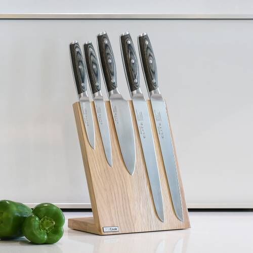 Elite Ice X50 Knife Set 5 Piece and Magnetic Block