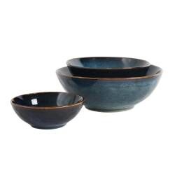 Blue ProCook Dartmouth Stoneware Diamond Soup or Cereal Bowl 21cm 