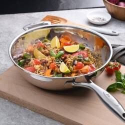 Secondary image for image of Elite Tri-Ply Wok Uncoated 28cm