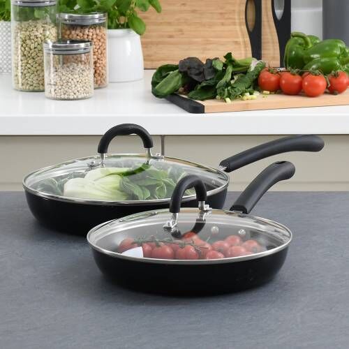 Gourmet Non-Stick Frying Pan with Lid Set