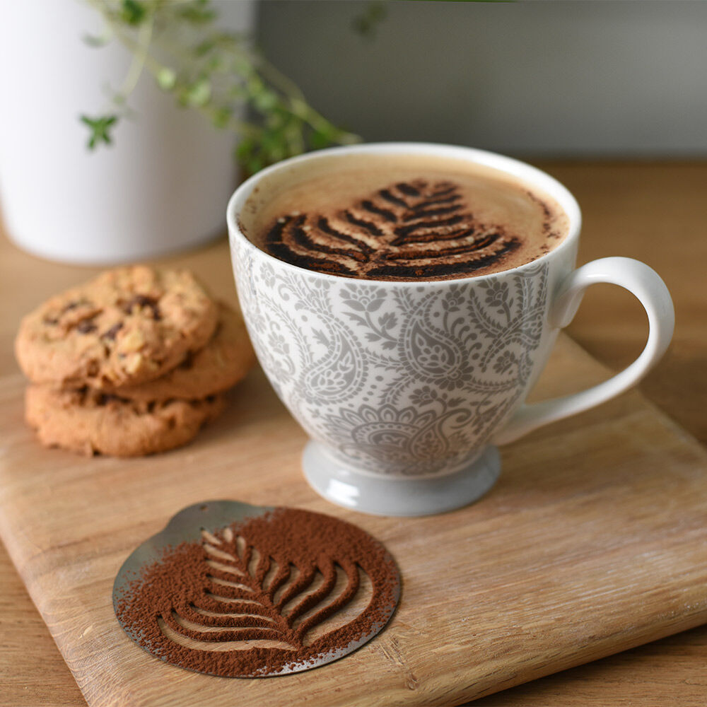 Coffee Stencils At QBIX Stencils 32pcs Coffee Decorating Stencils 