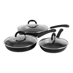 Gourmet Non-stick Frying Pan with Lid Set - 3 Piece
