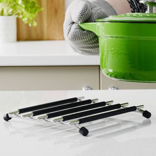 ProCook Stainless Steel & Silicone Trivet