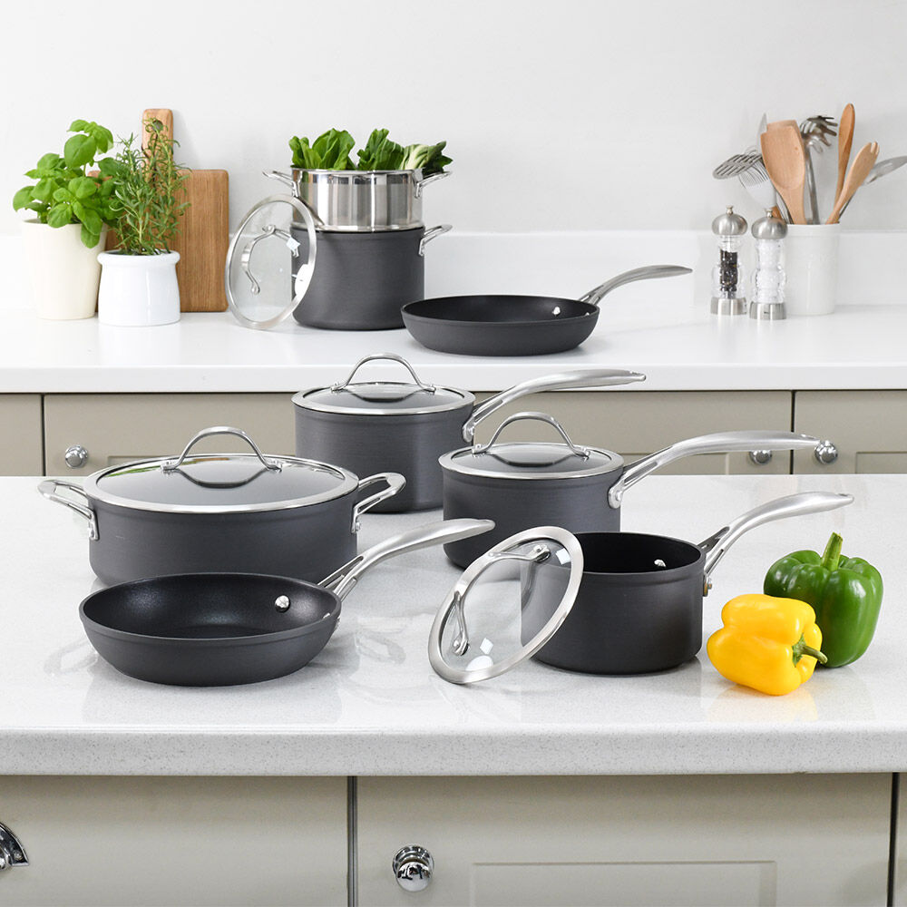 Professional Anodised Cookware Set 8 Piece