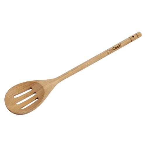 ProCook Wooden Slotted Spoon