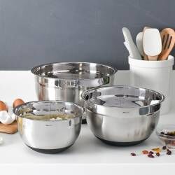 Main image for image of Stainless Steel Mixing Bowl Set 3 Piece
