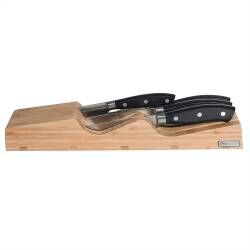 Gourmet Classic Knife Set - 4 Piece with in Drawer Knife Block