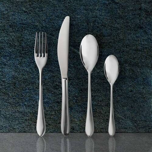 Viners Select 4-Piece 18.0 Gray Pastry Fork Set