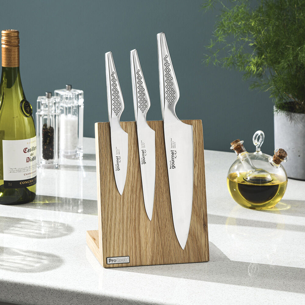 Gourmet Kiru Knife Set 4 Piece with in Drawer Knife Block Knife Block