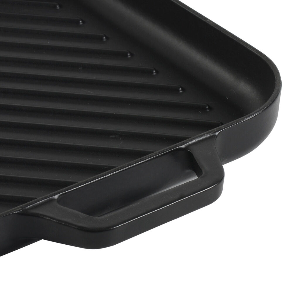 Cast Iron Square Griddle 26x26cm Matte Black Procook Cast Iron From Procook 