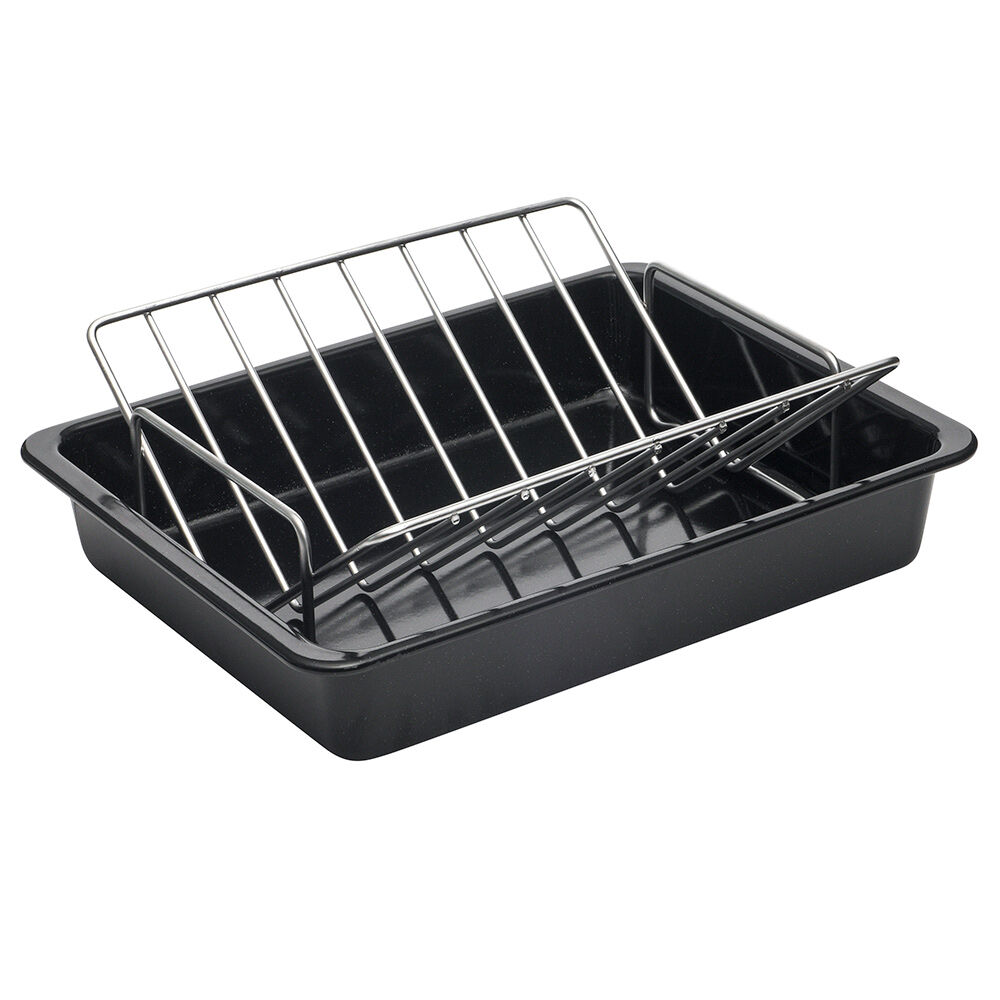 Enamel Bakeware Roasting Tin Set 2 Piece | Roasting Tins, Trays & Racks ...