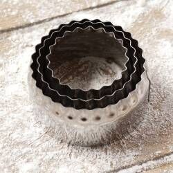 Main image for image of Stainless Steel Fluted Cookie Cutter Set of 5