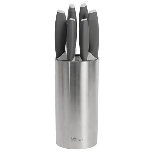 Designpro Titanium Knife Set with Steel Bristle Block
