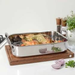 Main image for image of Elite Tri-Ply Roasting Tin with Rack 35.5cm x 26cm