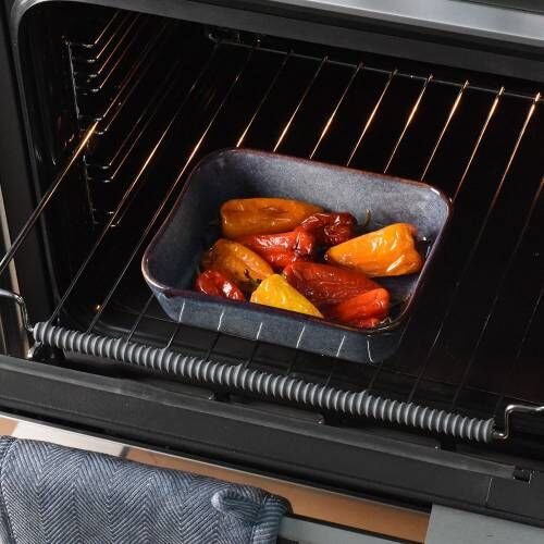 Stoneware Oven Dish 27cm x 21cm Reactive Grey Oven Dishes from ProCook