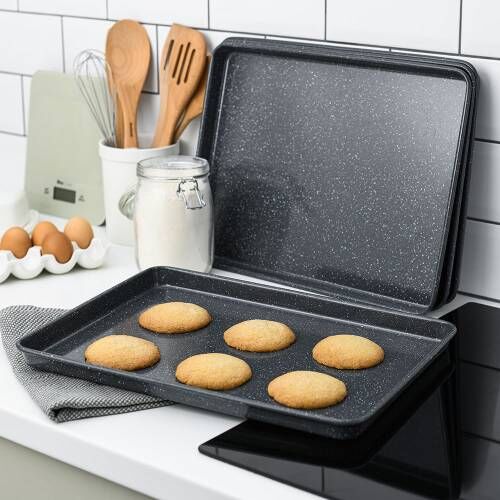 ProCook Non-Stick Granite Baking Tray Set