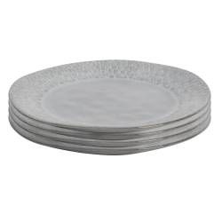 Malmo Dove Grey Teardrop Salad Plate - Set of 4 - 24cm