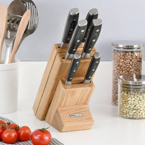 Professional X50 Knife Set 6 Piece and Wooden Block