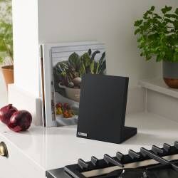 Secondary image for image of Black Magnetic Knife Block 3 Piece