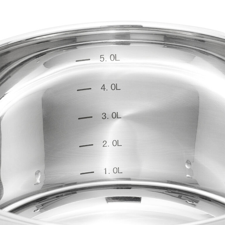 80L Tall Stock Pot + Lid - 50cm Stainless Steel Stockpot