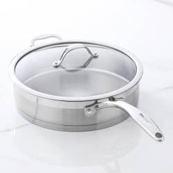 Professional Stainless Steel Saute Pan & Lid - Uncoated 28cm / 4.2L