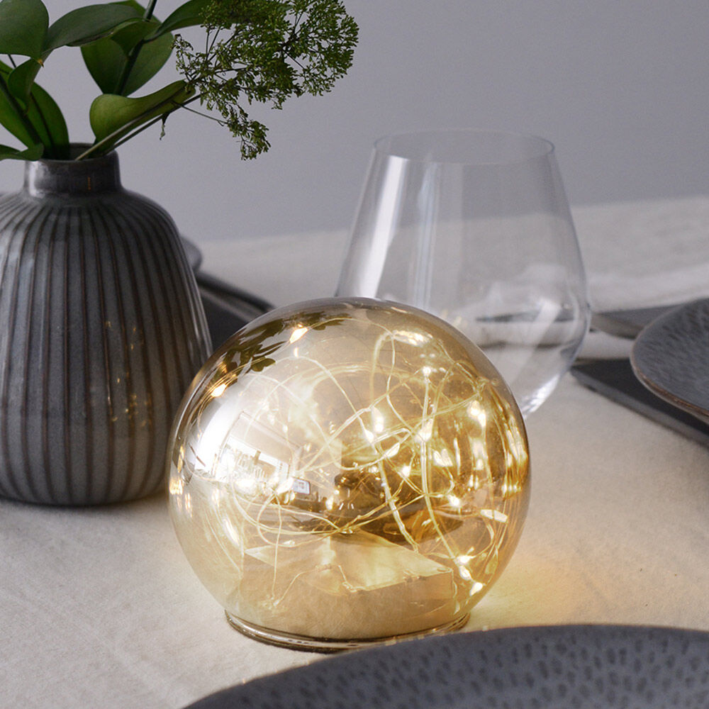 ProCook LED Table Fairy Light Small Gold Globe
