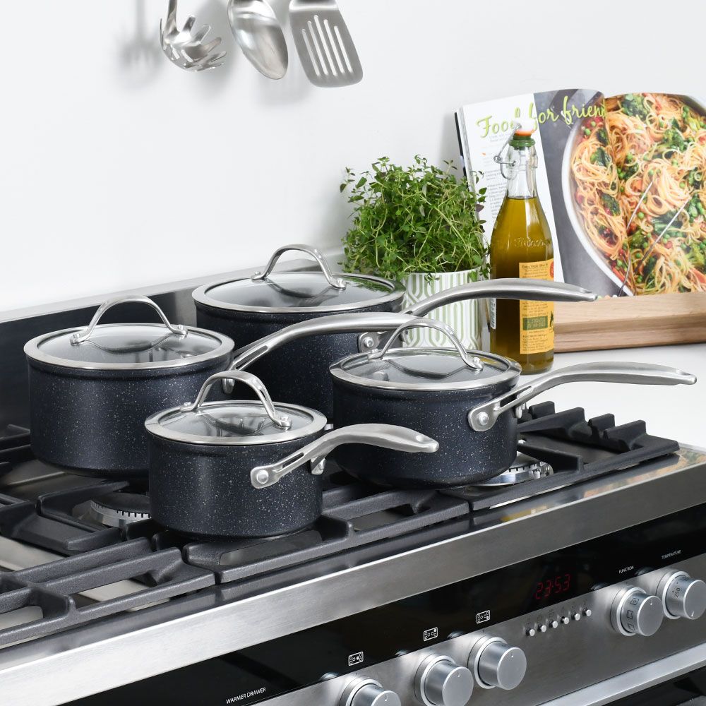 Professional Granite Saucepan Set 4 Piece