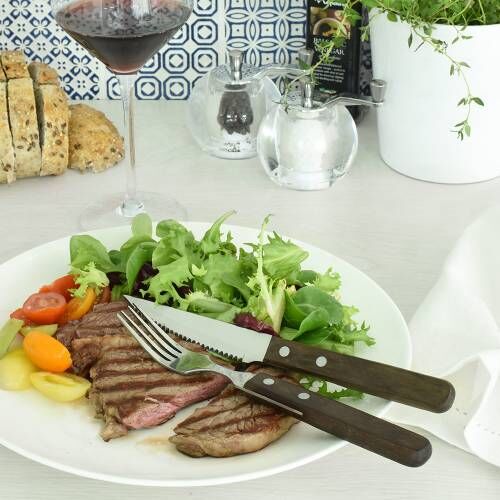 ProCook Steak Cutlery Set 4 Sets Walnut